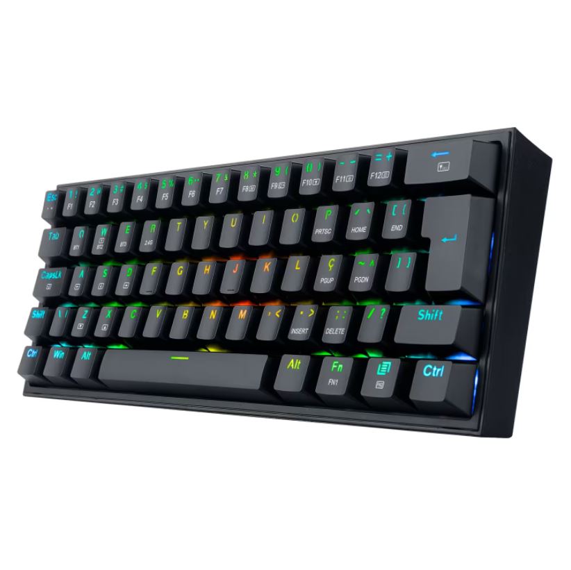 Teclado Gamer Redragon Fizz Pro K616-RGB-B Switch Red Inalámbrico - Negro