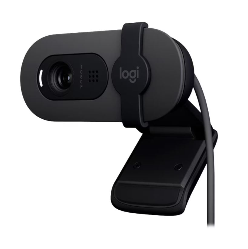 Webcam Logitech Brio 100 Full HD 30 FPS Microfono Integrado 960-001586 - Grafite