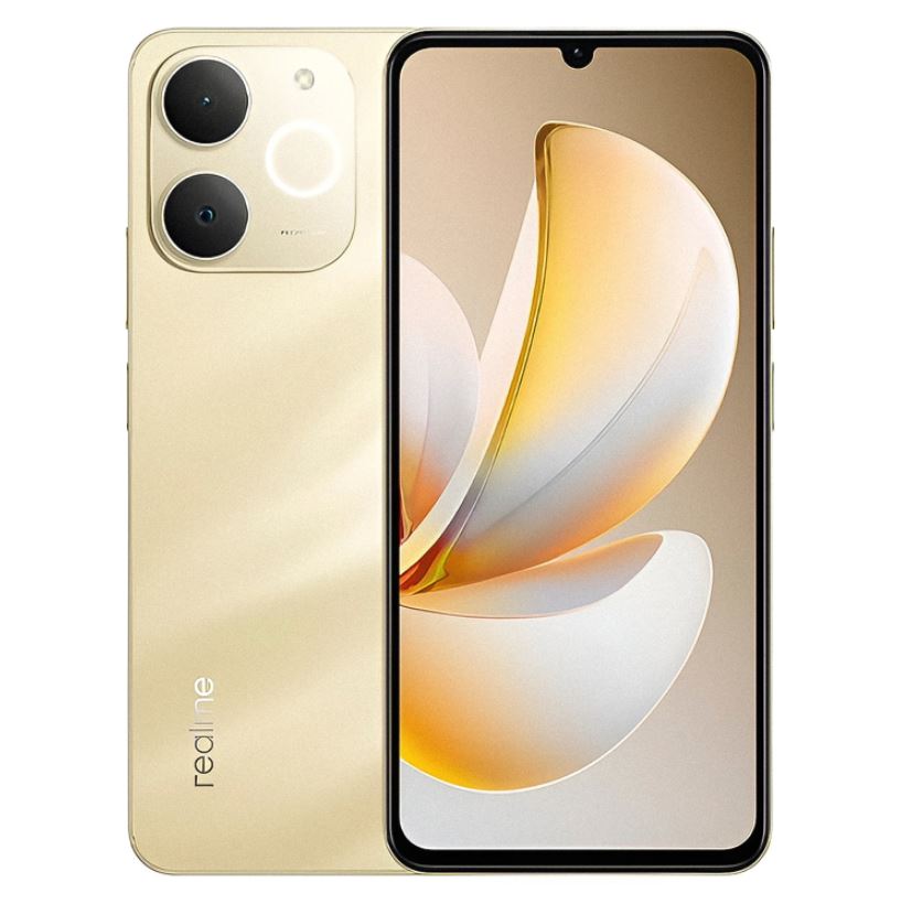 Celular Realme Note 70 RMX5313 256GB 4GB RAM Dual SIM 6.74" 50MP - Dorado (Anatel)