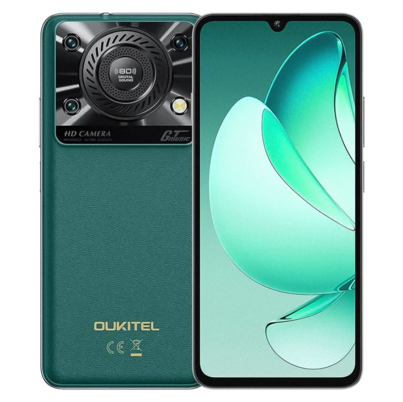 Celular Oukitel C60 128GB 4GB RAM Dual SIM Pant. 6.88" 13MP - Verde