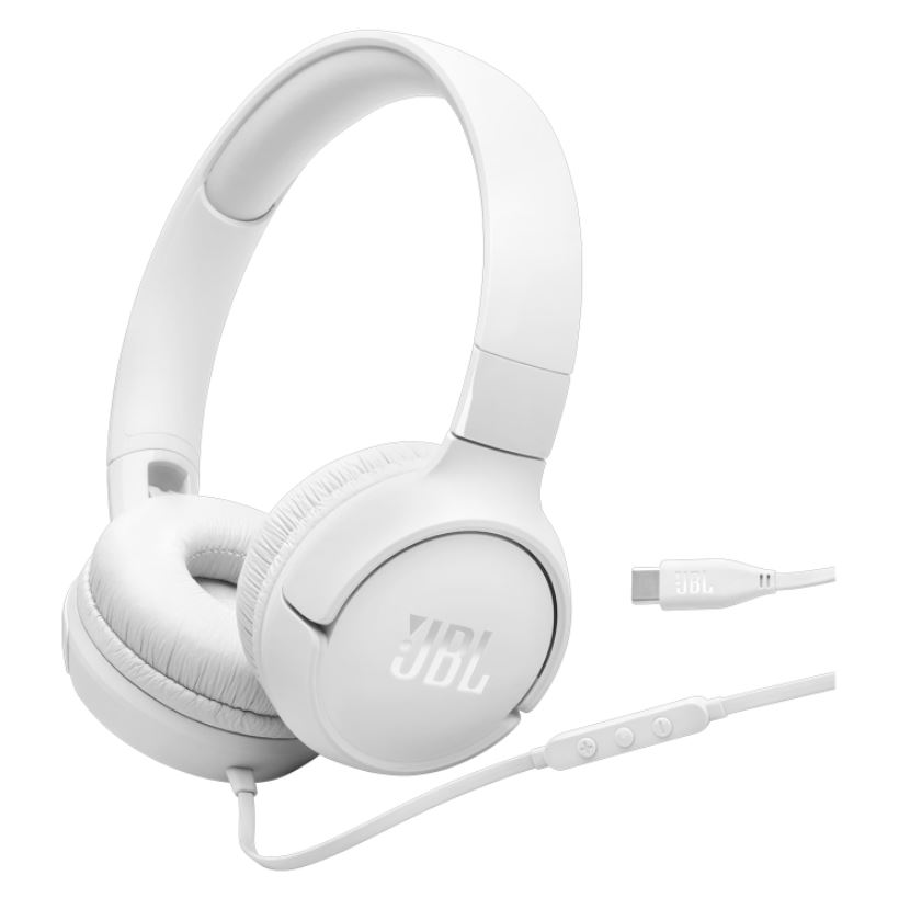 Auricular JBL Tune 520C Con Cable USB-C - Blanco