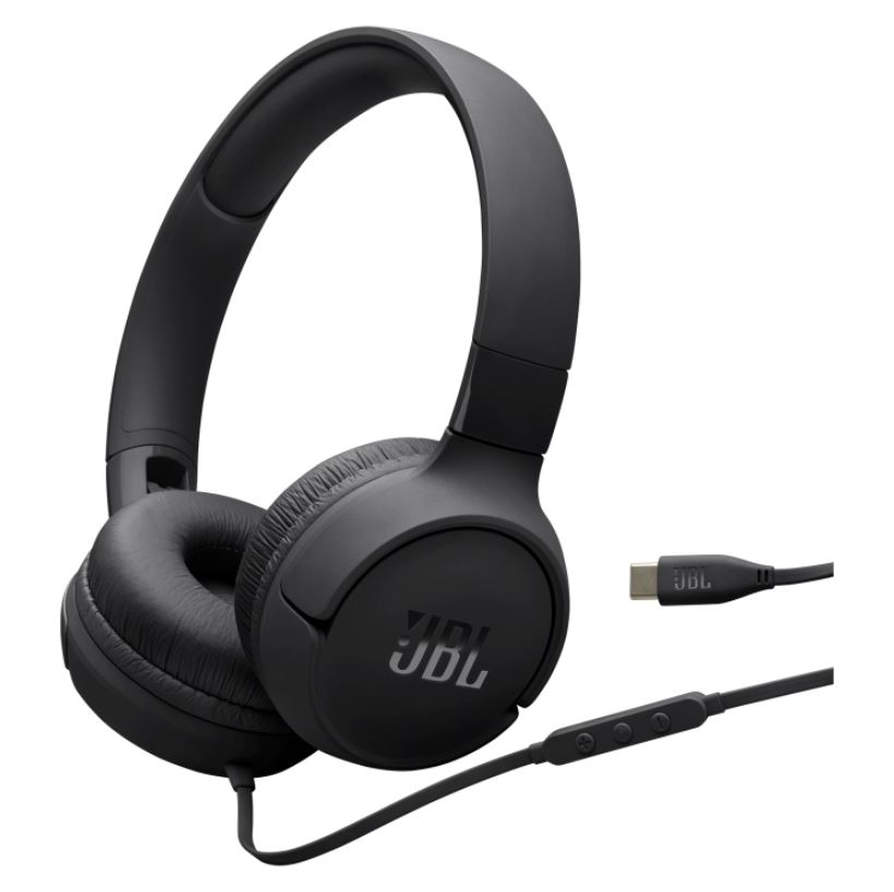 Auricular JBL Tune 520C Con Cable USB-C - Negro