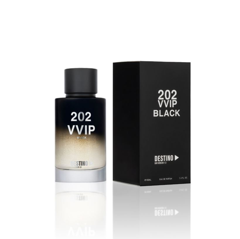 Perfume Destino 202 VVIP Black Eau De Parfum Masculino 30ml