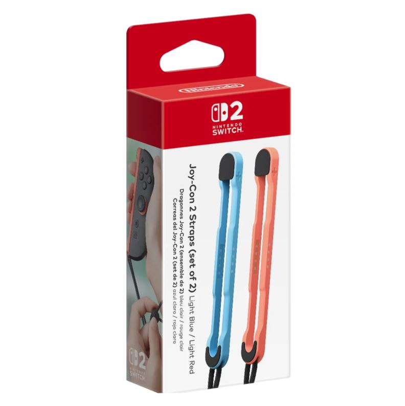 Kit 2 Straps Para Joy-Con Nintendo Swith 2 - Azul Y Rojo