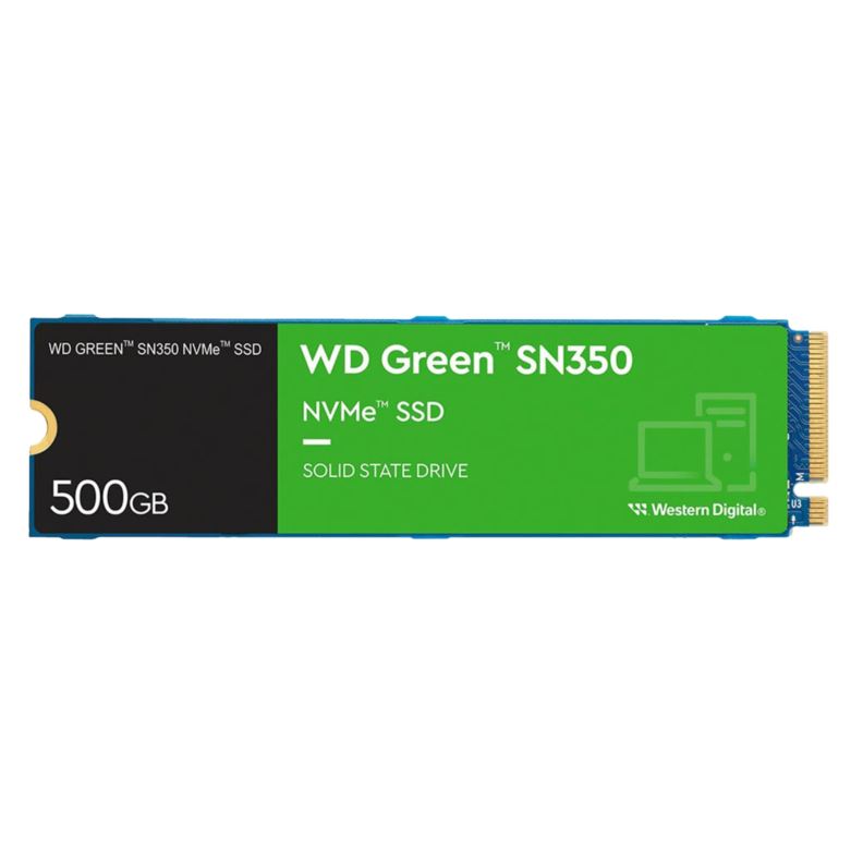 SSD Western Digital M.2 500GB SN350 Green NVMe - WDS500G2G0C