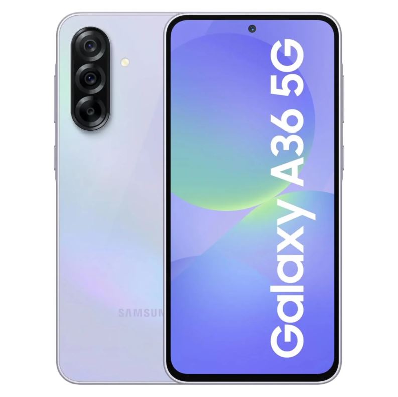 Celular Samsung Galaxy A36 5G A366E 256GB 8GB RAM Dual SIM Pant. 6.7" - Lavanda (Caja Slim)