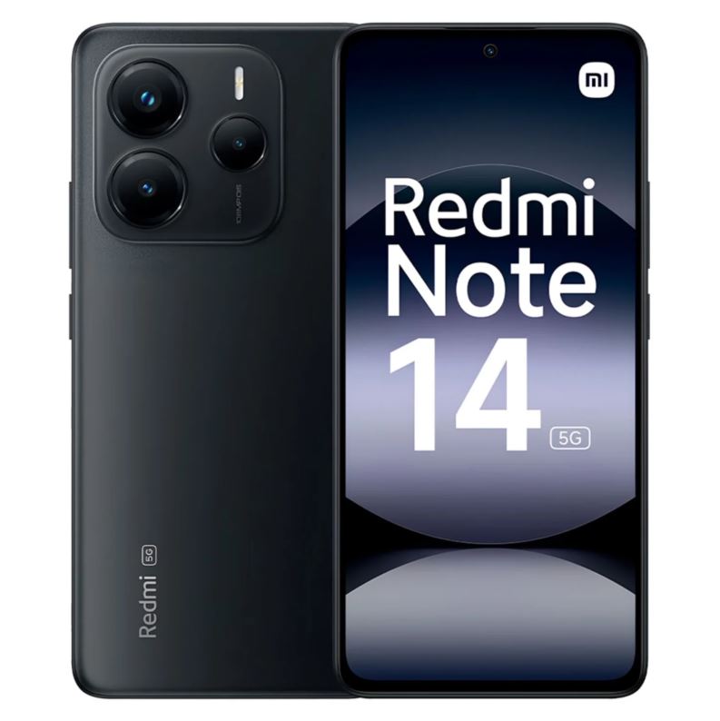 Celular Xiaomi Redmi Note 14 5G 256GB 8GB RAM Dual SIM Pant 6.67"- Negro (Caja Slim) Global