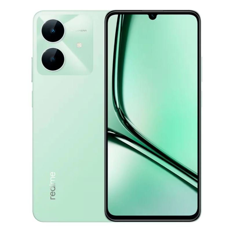 Celular Realme Note 60x RMX3938 64GB 4GB RAM Dual SIM Pant. 6.74" 8MP - Verde (Anatel)