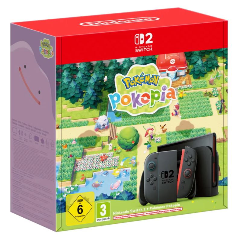 Consola Nintendo Switch 2 Pokémon Pokopia 256GB Digital UK - Gris