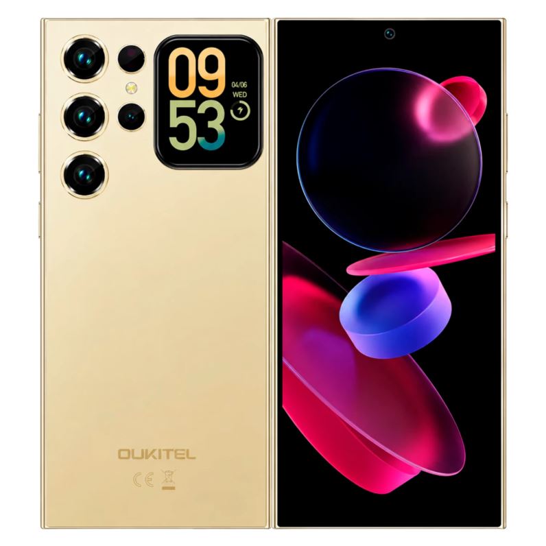 Celular Oukitel C72 128GB 4GB RAM Dual SIM Pantalla 6.88" - Dorado