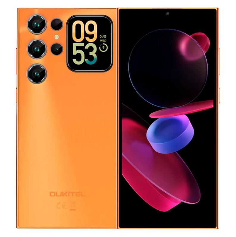 Celular Oukitel C72 128GB 4GB RAM Dual SIM Pantalla 6.88" - Naranjado